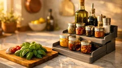 Piano cucina sempre pieno? 3 organizer multilivello per liberare spazio e cucinare sereni