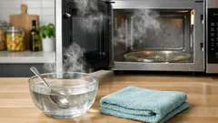 Come pulire il microonde con acqua e aceto bianco in 5 minuti, senza strofinare troppo